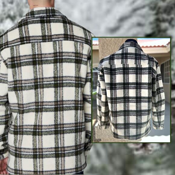 Blank NYC Mens Oversize 30% Wool Plaid Jacket Size M - Picture 5 of 7